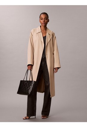 Bolso Negro Tote Pequeño Acolchado Calvin Klein