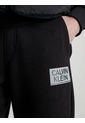Pantalón De Chándal Con Logo De Algodón Negro Hombre Negro Calvin Klein de Calvin Klein