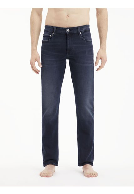 Jeans De Corte Slim Azul Calvin Klein