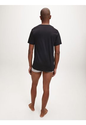 Paquete De 3 Camisetas Negras Cuello V Para Hombre Calvin Klein