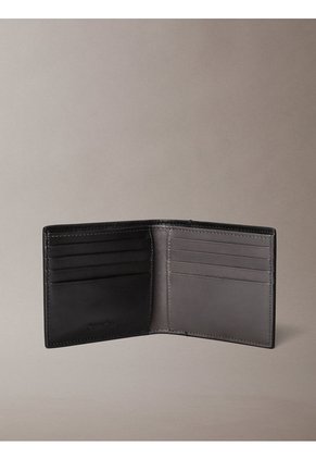 Billetera Negra Bold Plegable Calvin Klein