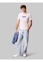 Camiseta Beige Con Box Logo Calvin Klein de Calvin Klein
