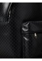 Morral Negro Con Estampado De Emblema Calvin Klein de Calvin Klein