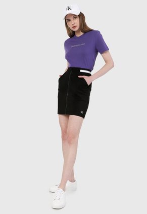 Camiseta Violeta-Blanco Calvin Klein