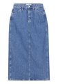 Falda Azul Larga Denim Calvin Klein de Calvin Klein