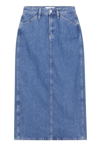 Falda Azul Larga Denim Calvin Klein