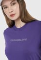 Camiseta Violeta-Blanco Calvin Klein de Calvin Klein