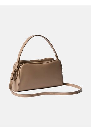 Bolso Beige Camera Cruzado Multicompartimiento Calvin Klein