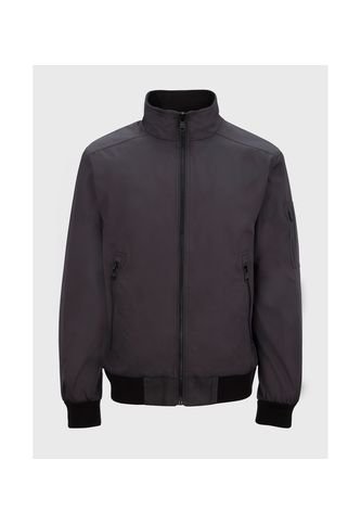 Chaqueta Gris Con Cierre Y Cuello Alto Calvin Klein Calvin Klein