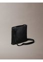 Bolso Negro Plano Slim Con Estampado De Emblema Calvin Klein de Calvin Klein