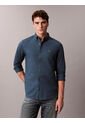 Camisa Azul Clásica En Tejido Oxford Calvin Klein de Calvin Klein