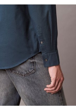 Camisa Azul Clásica En Tejido Oxford Calvin Klein