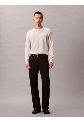 Saco Blanco Tejido Clásico Acanalado De Algodón Supima Calvin Klein