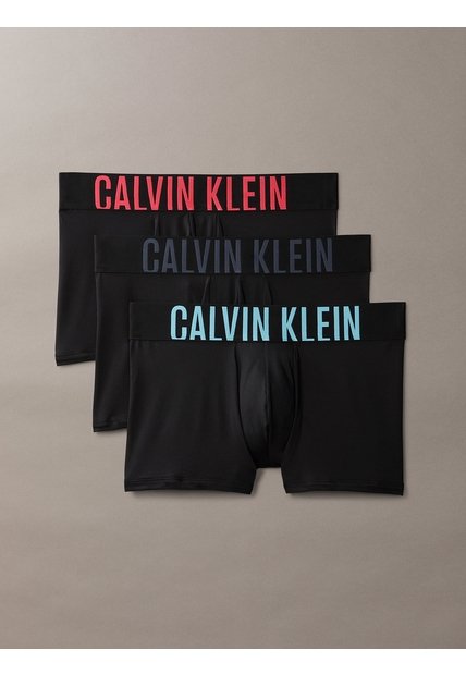 Pack Multicolor De 3 Bóxers Trunk - Intense Power Microfiber Stretch Calvin Klein