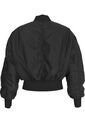 Chaqueta Negra Bomber Holgada De Satén Calvin Klein de Calvin Klein
