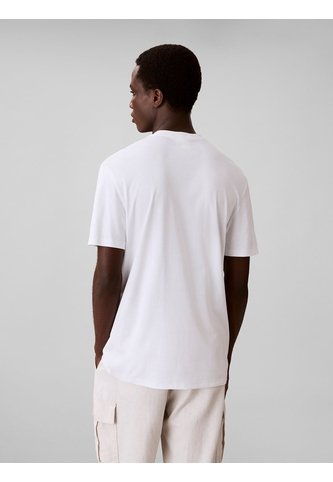 Camiseta Blanca Con Emblema En Relieve Calvin Klein Calvin Klein