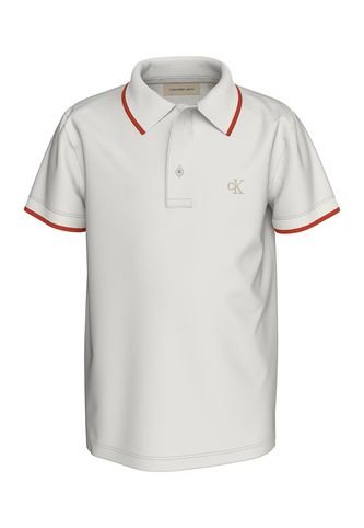 Polo Beige Con Detalle En Bordes Para Niño Calvin Klein Calvin Klein