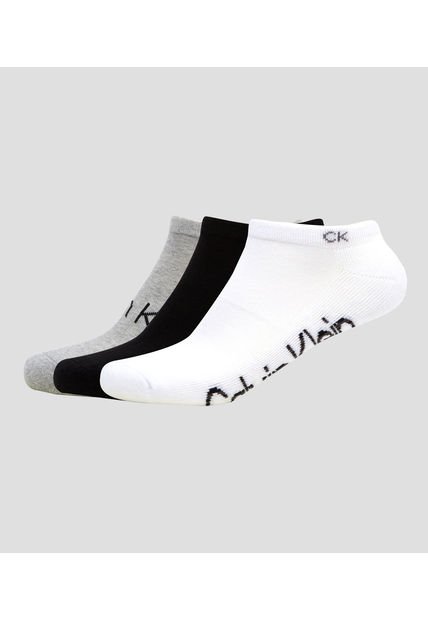 Pack Negro De 3 Pares De Calcetines Con Logo Y Monograma Calvin Klein