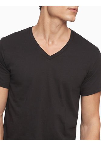 Pack De 3 Camisetas Negras De Cuello En V Para Hombre Calvin Klein Calvin Klein