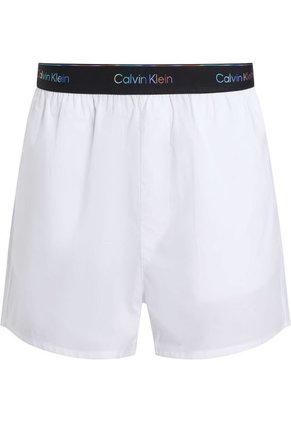 Pantaloneta Blanca De Pijama De Popelín De Algodón - Pride Calvin Klein