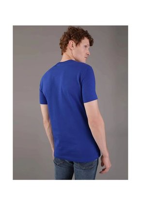 Camiseta Azul Con Logo Institutional Bicolor Calvin Klein