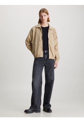 Chaqueta Beige De Nailon Estructurado Para Hombre Calvin Klein