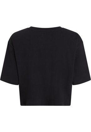 Camiseta Negra De Pijama Boxy Cropped - Pride Calvin Klein