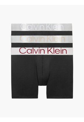 Pack Multicolor De 3 Boxer Brief - Steel Micro Calvin Klein