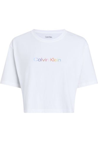 Camiseta Blanca De Pijama Boxy Cropped - Pride Calvin Klein Calvin Klein