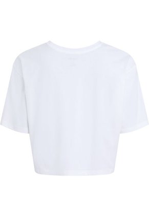 Camiseta Blanca De Pijama Boxy Cropped - Pride Calvin Klein