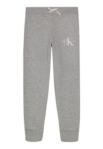 Pantalónes De Chándal Con Logo Monograma Gris Niña Calvin Klein Calvin Klein