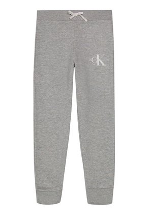 Pantalónes De Chándal Con Logo Monograma Gris Niña Calvin Klein