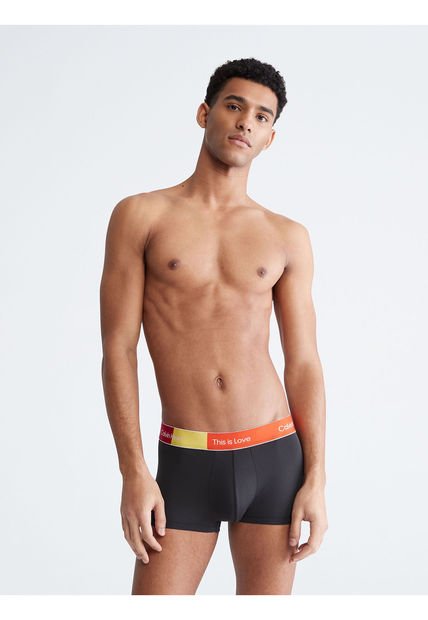 Boxer Negro Low Rise Trunk En Microfibra Calvin Klein