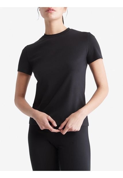 Camiseta Manga Corta Mujer Negro Calvin Klein