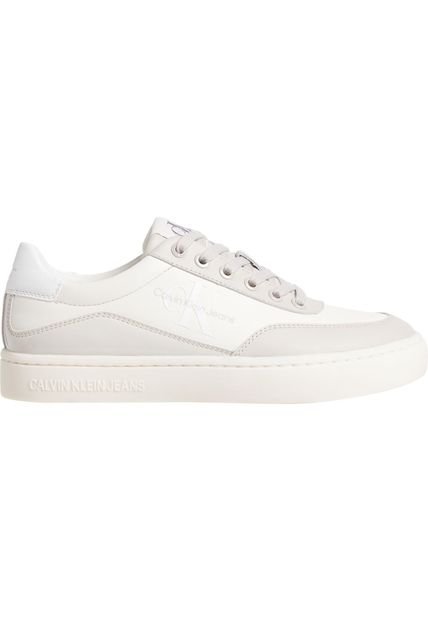 Tenis Blanco Classic De Cuero Calvin Klein