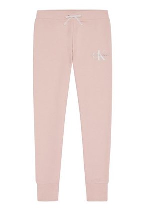 Pantalónes De Chándal Con Logo Monograma Rosado Niña Calvin Klein