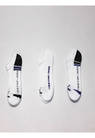 Paquete De 3 Pares De Medias Con Logo Y Diseño Mujer Blanco Calvin Klein