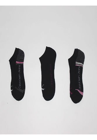Paquete De 3 Pares De Medias Con Logo Y Diseño Mujer Negro Calvin Klein