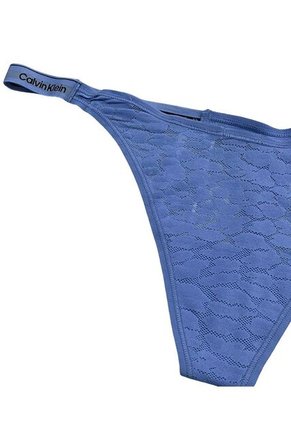 Tanga Azul De Encaje - Modern Logo With Lace Calvin Klein