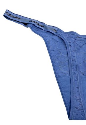 Tanga Azul De Encaje - Modern Logo With Lace Calvin Klein