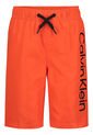 Bermuda De Baño Naranjacon Logo En Vertical Para Niño Calvin Klein de Calvin Klein