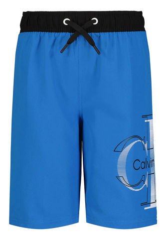 Traje Azul Niño De Baño Con Monograma Calvin Klein Calvin Klein
