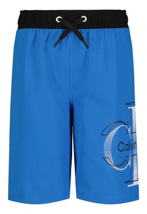 Traje Azul Niño De Baño Con Monograma Calvin Klein
