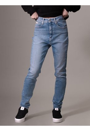 Jeans Azul High Rise Skinny Calvin Klein