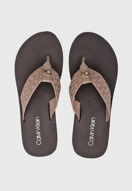 Sandalias Flip Flop Calvin Klein Caluha Café