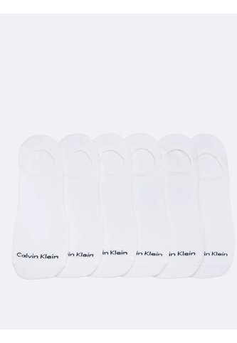 Pack Blanco De 6 Medias Basic Liner Calvin Klein Calvin Klein