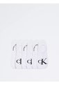 Pack Blanco De 6 Medias Planos Con Monograma Calvin Klein de Calvin Klein