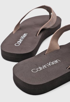 Sandalias Flip Flop Calvin Klein Caluha Café
