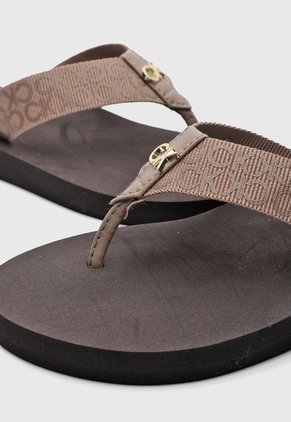 Sandalias Flip Flop Calvin Klein Caluha Café