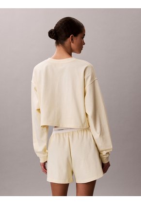 Pantalonetas Amarillo De Estar Por Casa Con Logo Calvin Klein